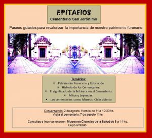 Read more about the article “Epitafios” en el Cementerio San Jerónimo