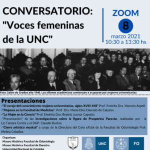 Lee más sobre el artículo Conversatorio: “Voces femeninas de la UNC”